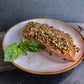 SALMON + GUARNICIÒN + ENSALADA + CREMA DE VERDURAS